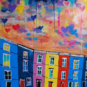 All you need is love, an original painting by Jessica Ashby, available as an art print