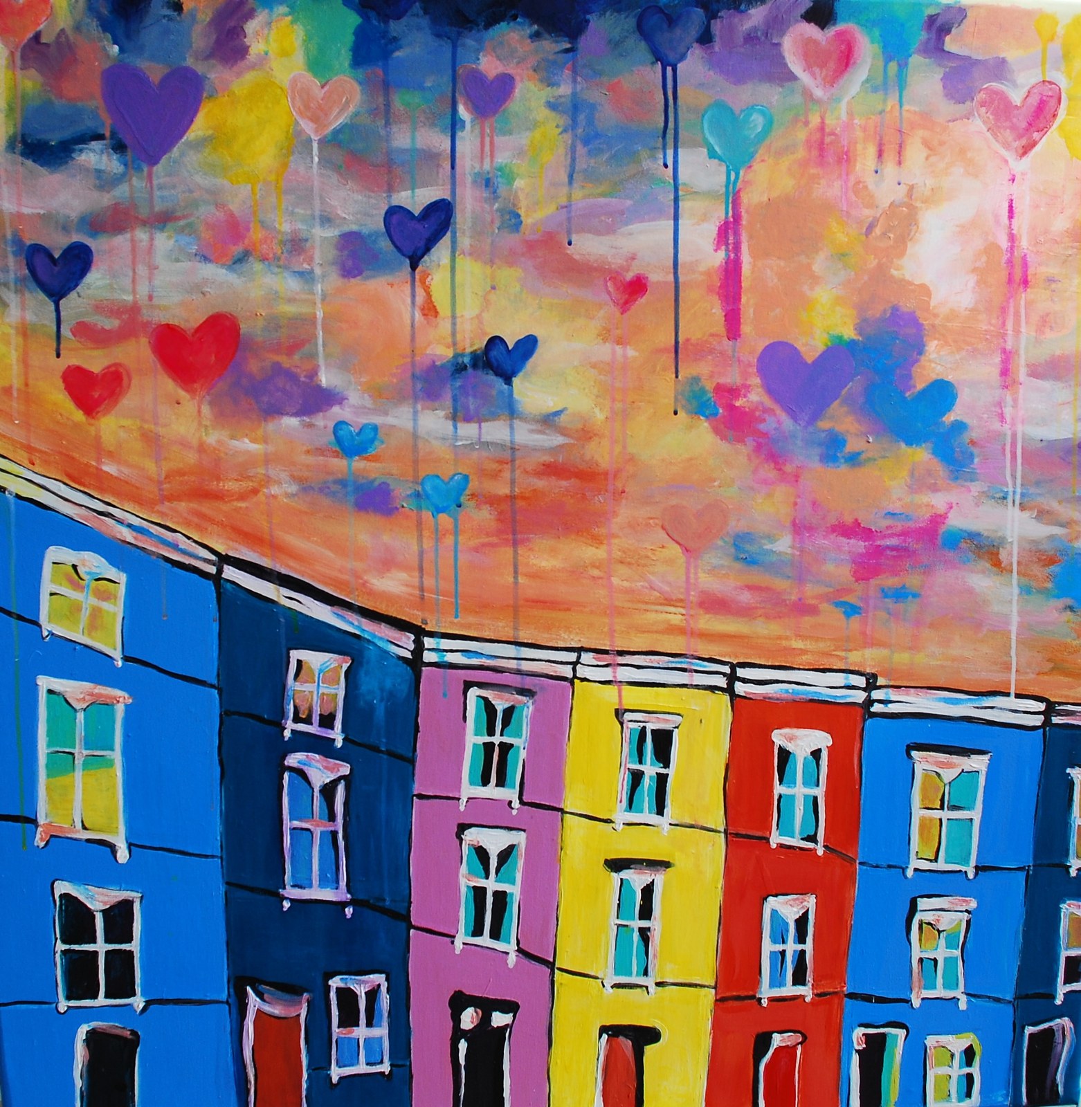 All you need is love, an original painting by Jessica Ashby, available as an art print