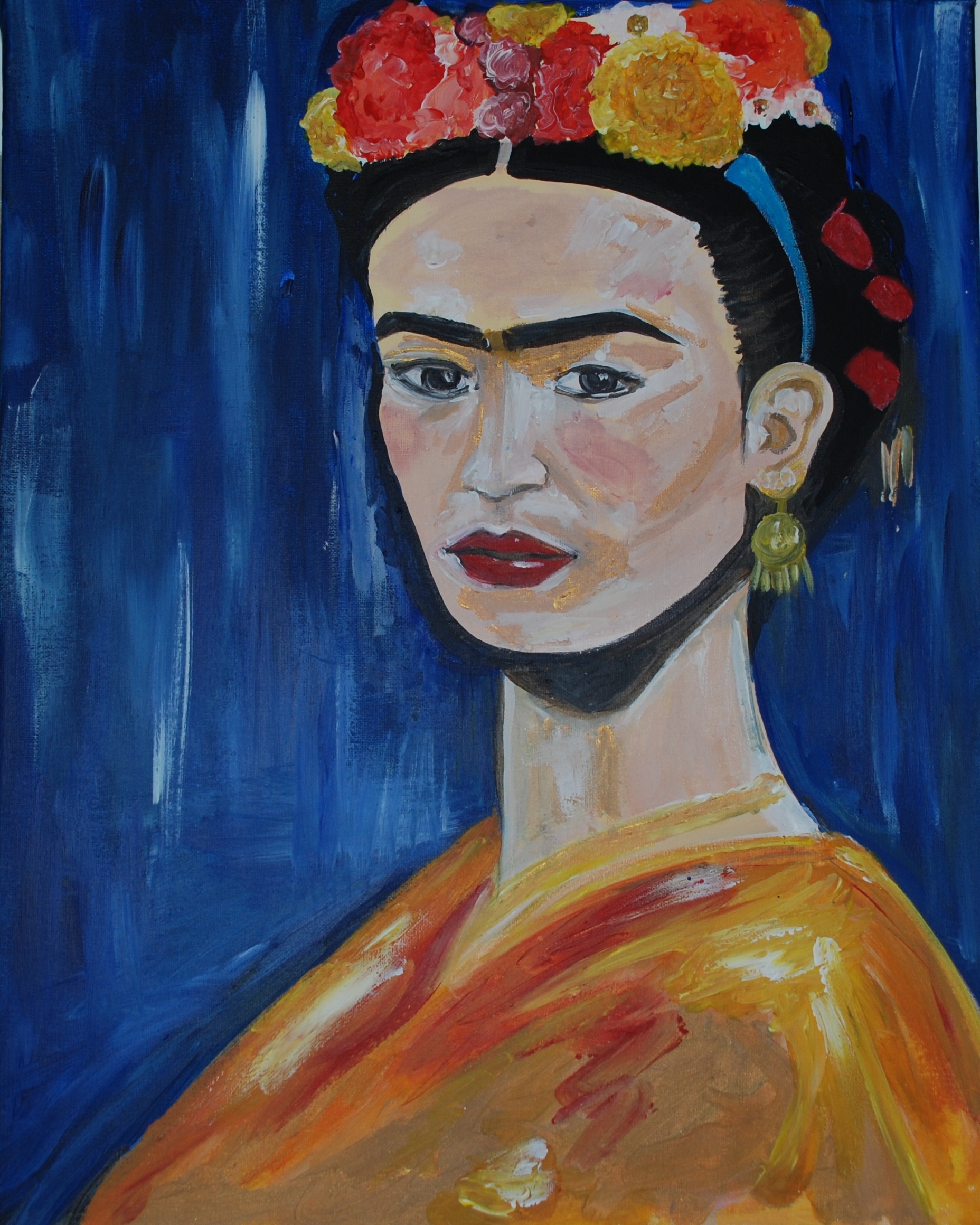 Frida, acrylic painting by Jessica Ashby